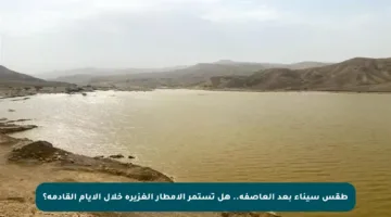 طقس سيناء بعد العاصفة.. هل تستمر الأمطار الغزيرة خلال الأيام القادمة؟